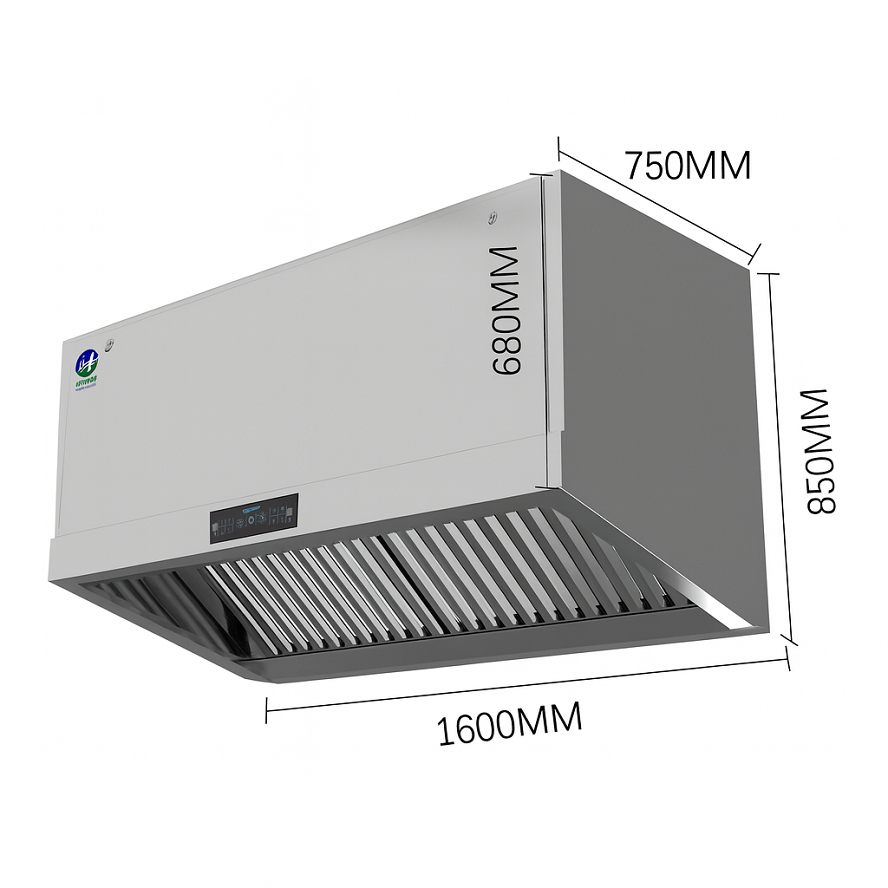 Commercial Kitchen Range Hood - Stainless Steel Smart Range Hood in