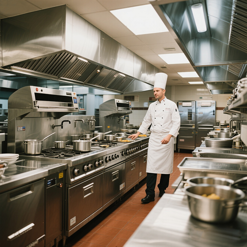 Stainless Steel Fast Food Equi - Commercial Kitchen Gas Line incelemesi ve fiyatı