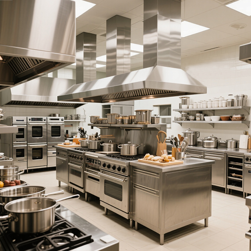 Stainless Steel Fast Food Equi - Commercial Kitchen Gas Line incelemesi ve fiyatı
