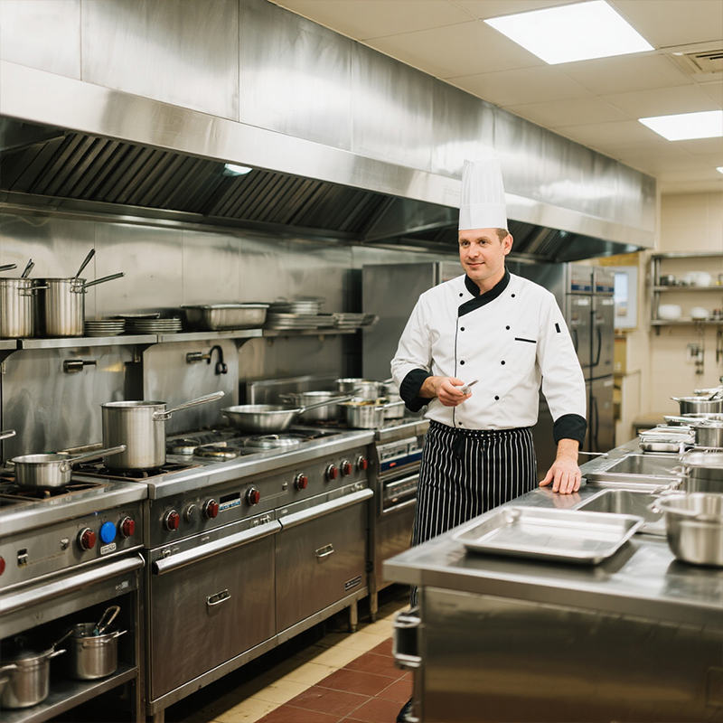 Stainless Steel Fast Food Equi - Commercial Kitchen Gas Line incelemesi ve fiyatı