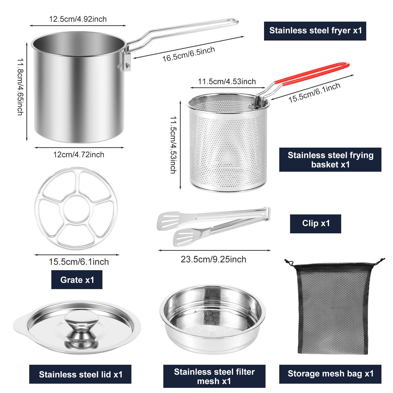 Deep Fryer Pots Stainless Stee - Commercial Kitchen Appliance incelemesi ve fiyatı