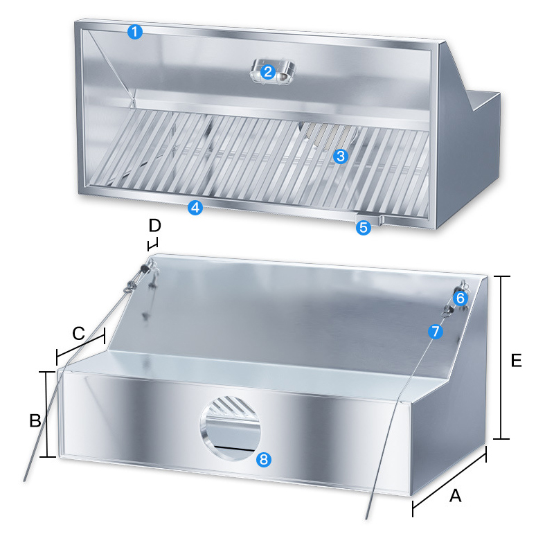 Commercial Stainless Steel Kit - Commercial Kitchen Vent Hood incelemesi ve fiyatı
