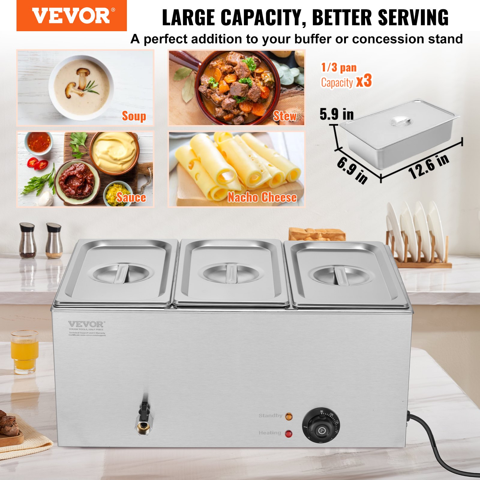 Commercial Electric Food Warme - Bain Marie Food Warmer incelemesi ve fiyatı