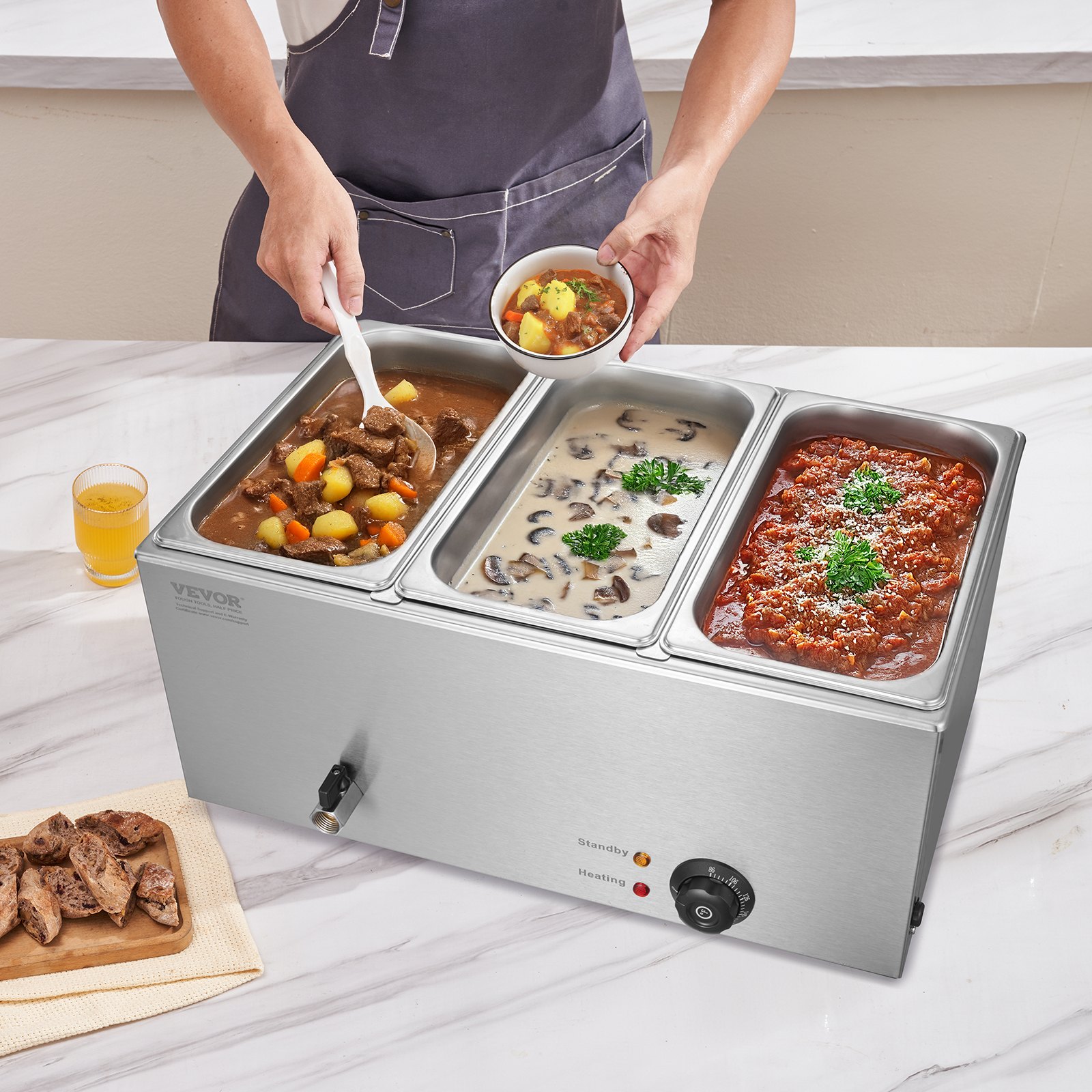 Commercial Electric Food Warme - Bain Marie Food Warmer incelemesi ve fiyatı