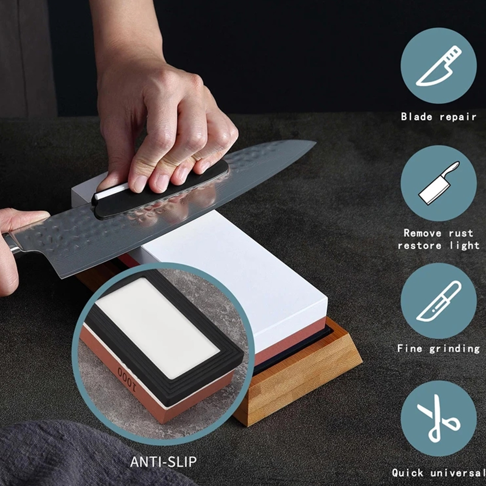 Whetstone Sharpening Stones Pr - Commercial Kitchen Knives incelemesi ve fiyatı