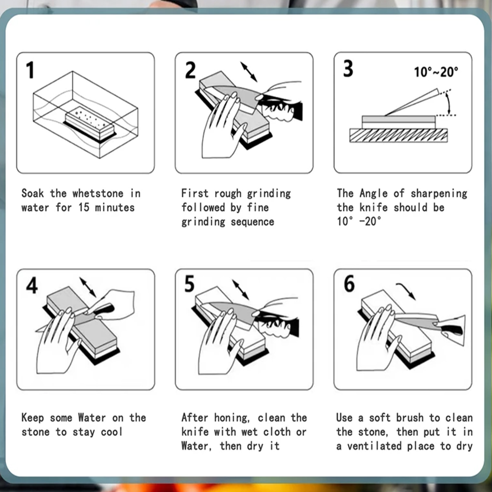 Whetstone Sharpening Stones Pr - Commercial Kitchen Knives incelemesi ve fiyatı