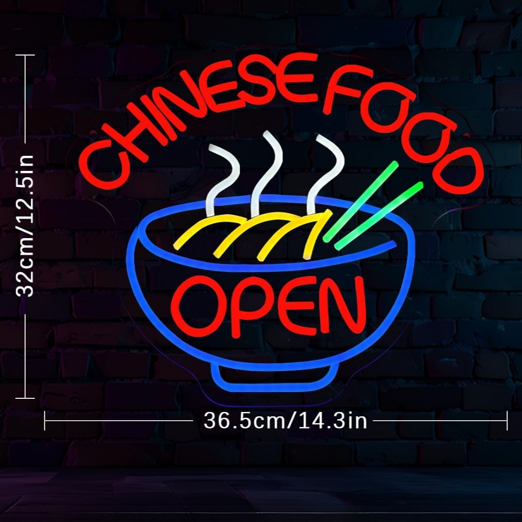 CHINESE FOOD Neon Sign Ramen N - Commercial Kitchen Walls incelemesi ve fiyatı