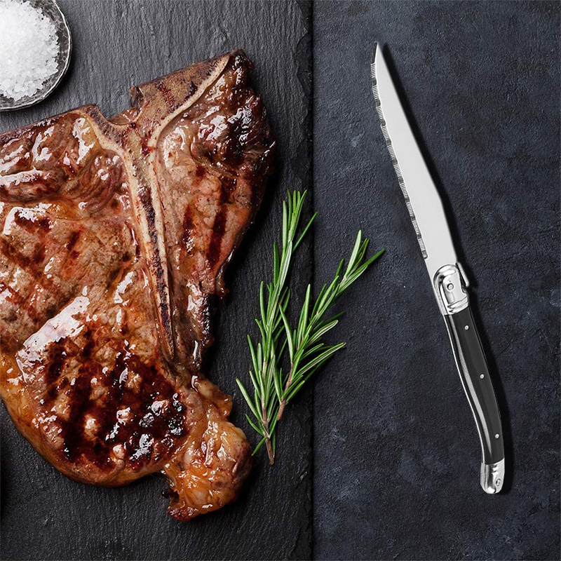 8'' Laguiole Style Black Steak - Commercial Kitchen Knives incelemesi ve fiyatı