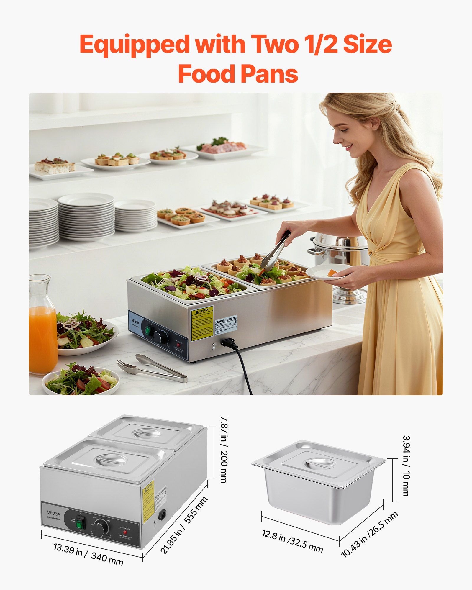 Commercial Food Warmer, 1200W  - Bain Marie Food Warmer incelemesi ve fiyatı
