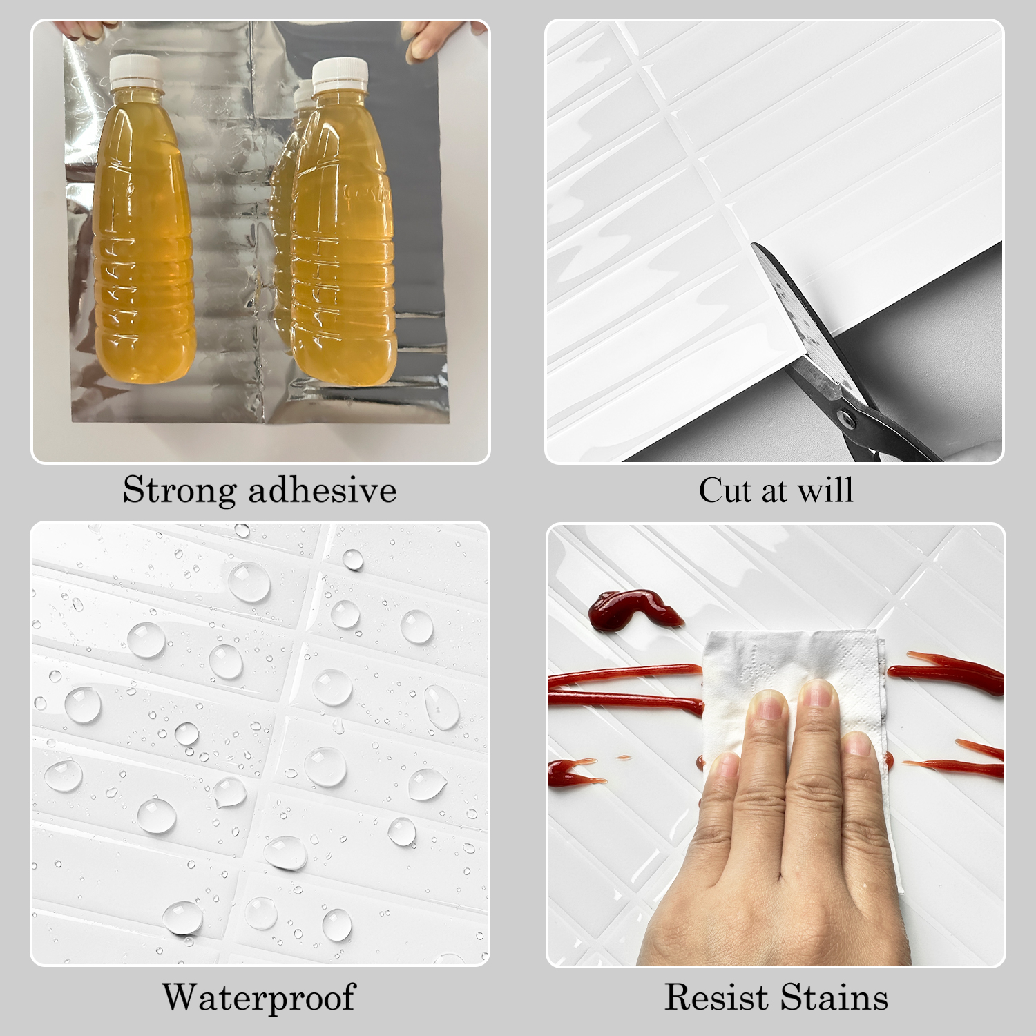10Pieces 3d Brick Waterproof W - Commercial Kitchen Tiles incelemesi ve fiyatı