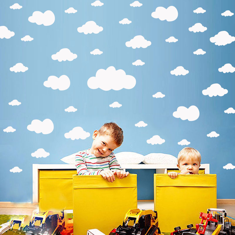 68 Pcs DIY Clouds Wall Sticker - Commercial Kitchen Tiles incelemesi ve fiyatı