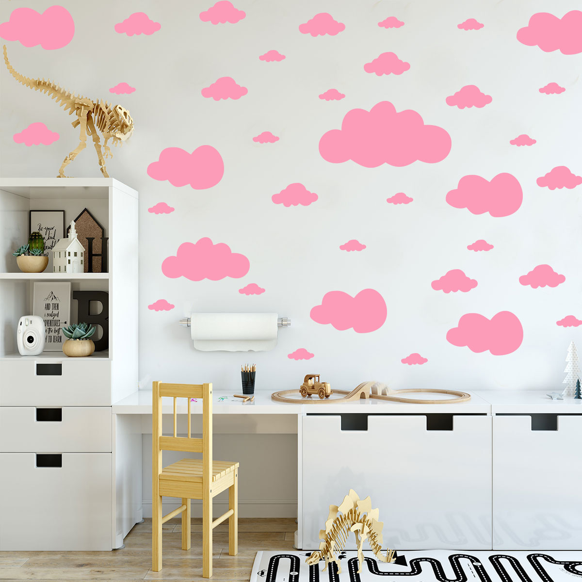 68 Pcs DIY Clouds Wall Sticker - Commercial Kitchen Tiles incelemesi ve fiyatı