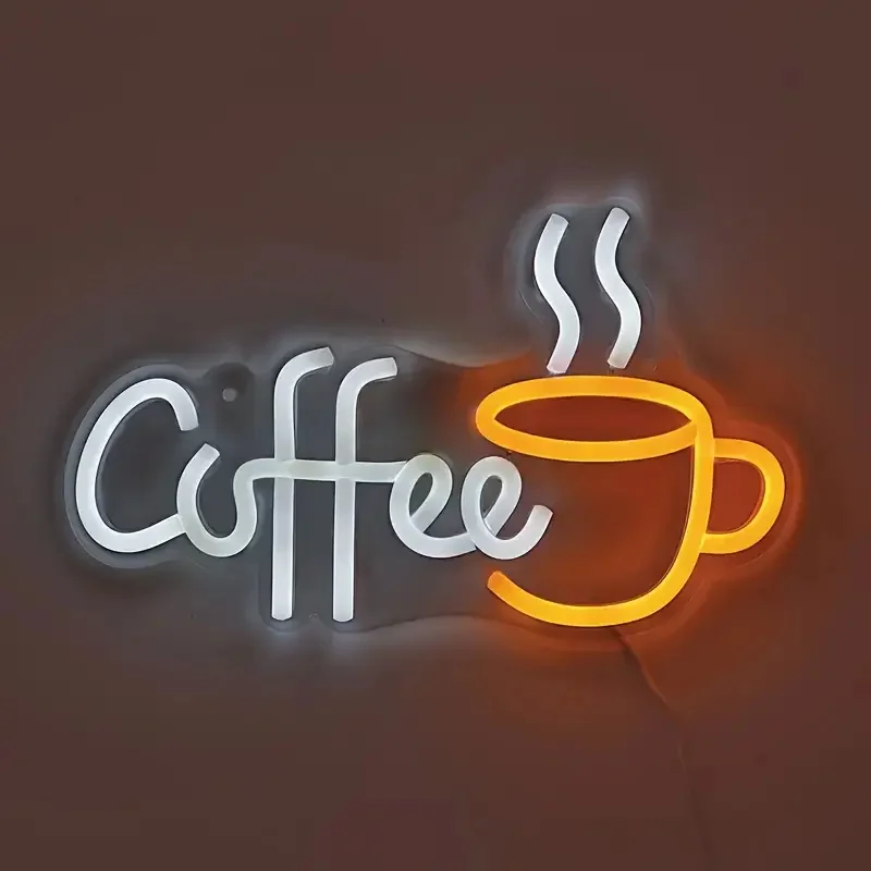 Coffee Cup Designed Neon Sign  - Commercial Kitchen Walls incelemesi ve fiyatı