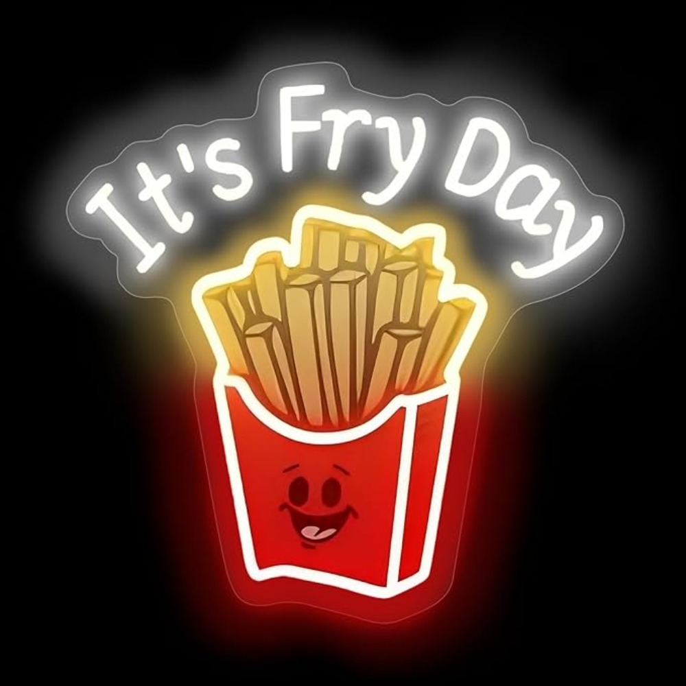 French Fries Neon Light,It's F - Commercial Kitchen Walls incelemesi ve fiyatı