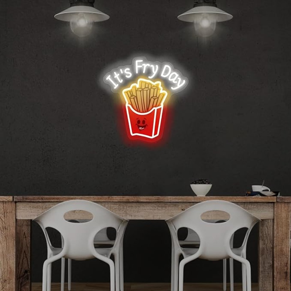 French Fries Neon Light,It's F - Commercial Kitchen Walls incelemesi ve fiyatı