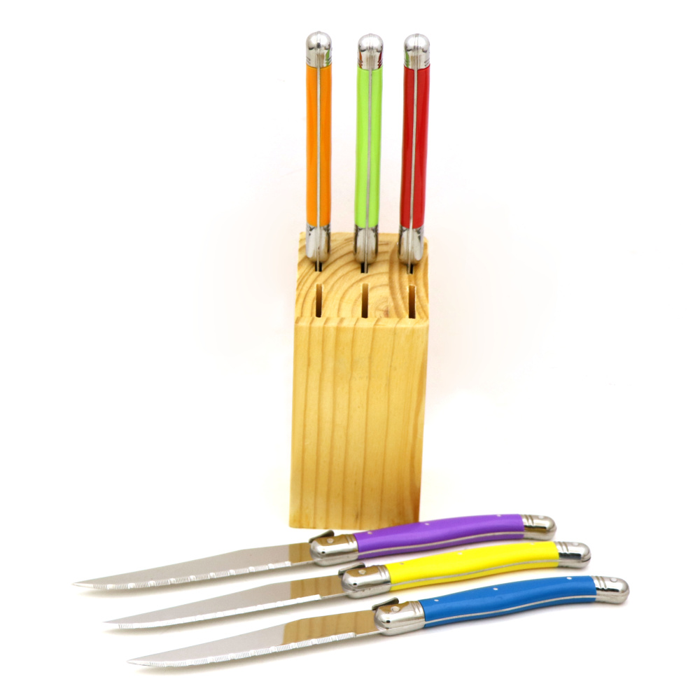 6pcs/7pcs Laguiole Style Stain - Commercial Kitchen Knives incelemesi ve fiyatı