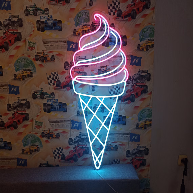 Ice Cream LED Neon Light | Wal - Commercial Kitchen Walls incelemesi ve fiyatı