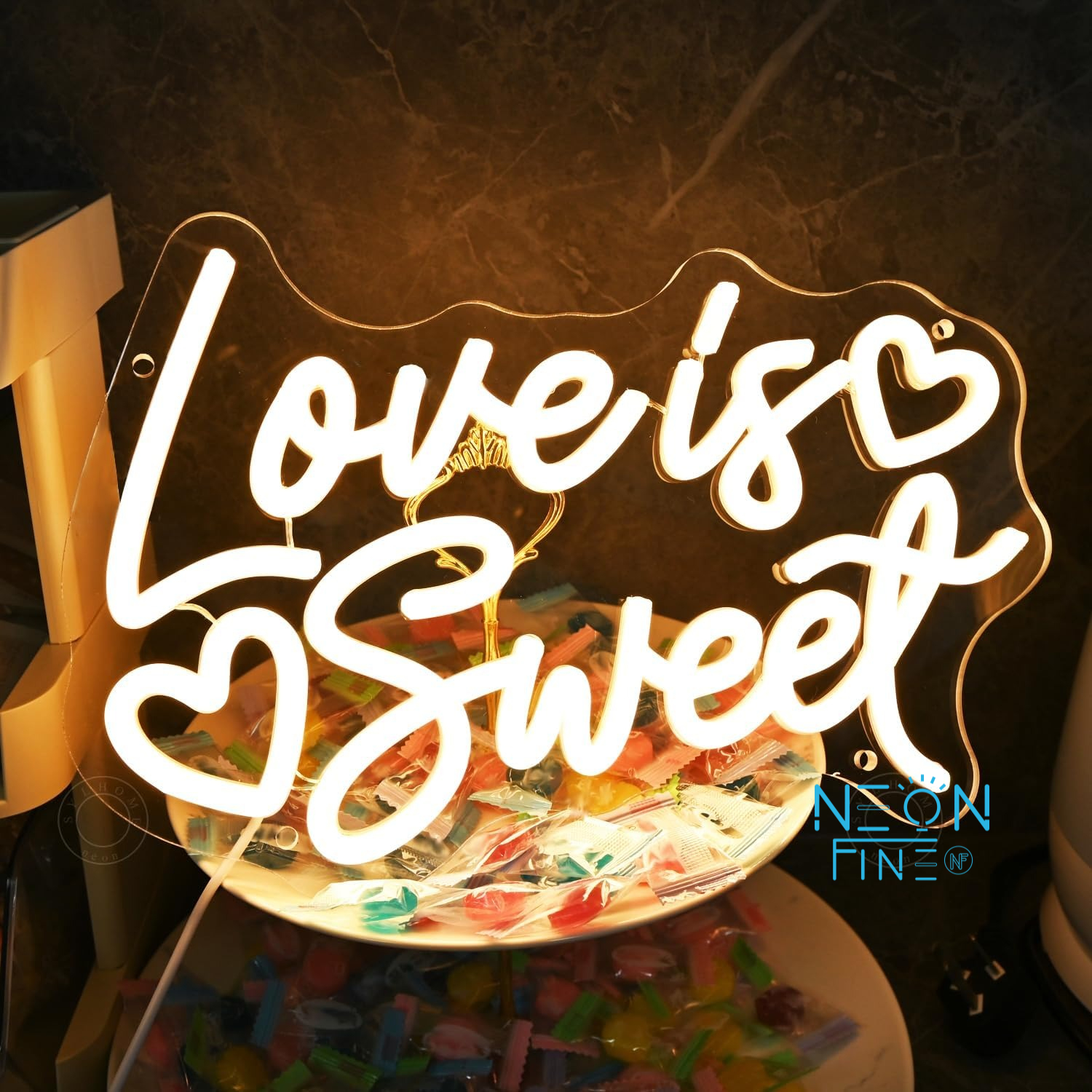 Love Is Sweet Neon Light Sign  - Commercial Kitchen Walls incelemesi ve fiyatı
