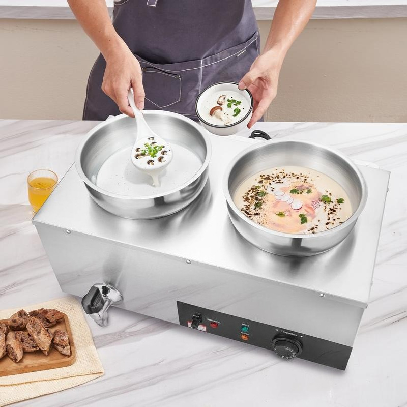 Electric Soup Warmer, Dual 7.4 - Bain Marie Food Warmer incelemesi ve fiyatı