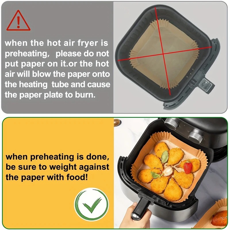Air Fryer Paper Liners Disposa - Commercial Kitchen Appliance incelemesi ve fiyatı