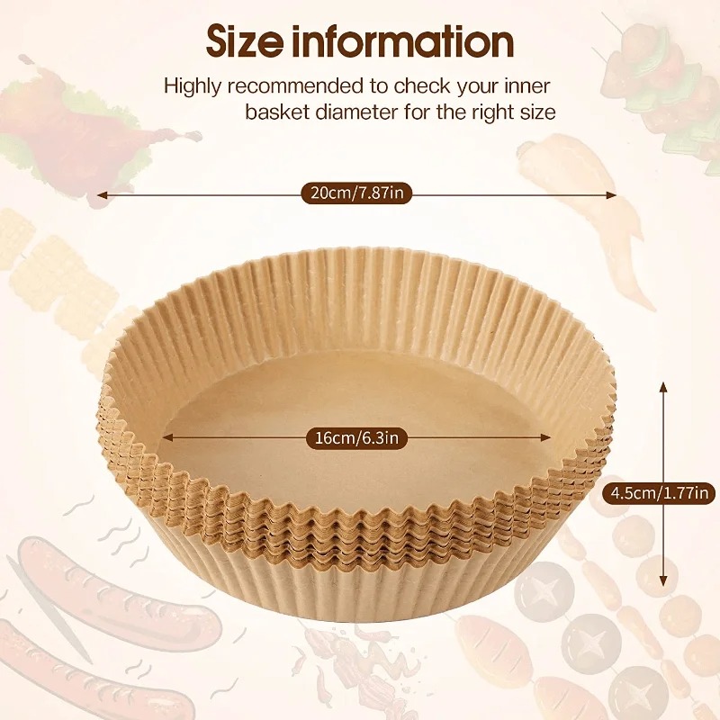 Air Fryer Paper Liners Disposa - Commercial Kitchen Appliance incelemesi ve fiyatı
